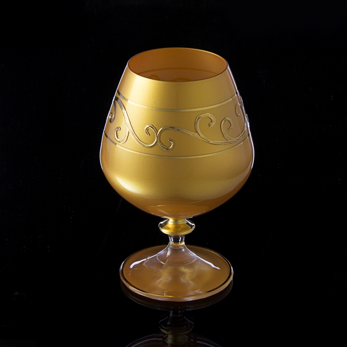 Бокалы для коньяка "Golden satin", 6 шт., 400 мл