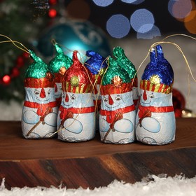 

Набор шоколадных фигур из молочного шоколада "Снеговики", 12,5 г х 30