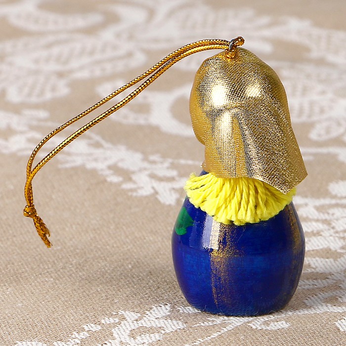 Подвеска «Кукла в платке», 5,5х3 см, микс