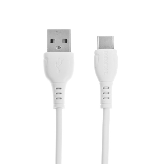 Кабель Borofone BX51, Type-C - USB, 3 A, 1 м, белый