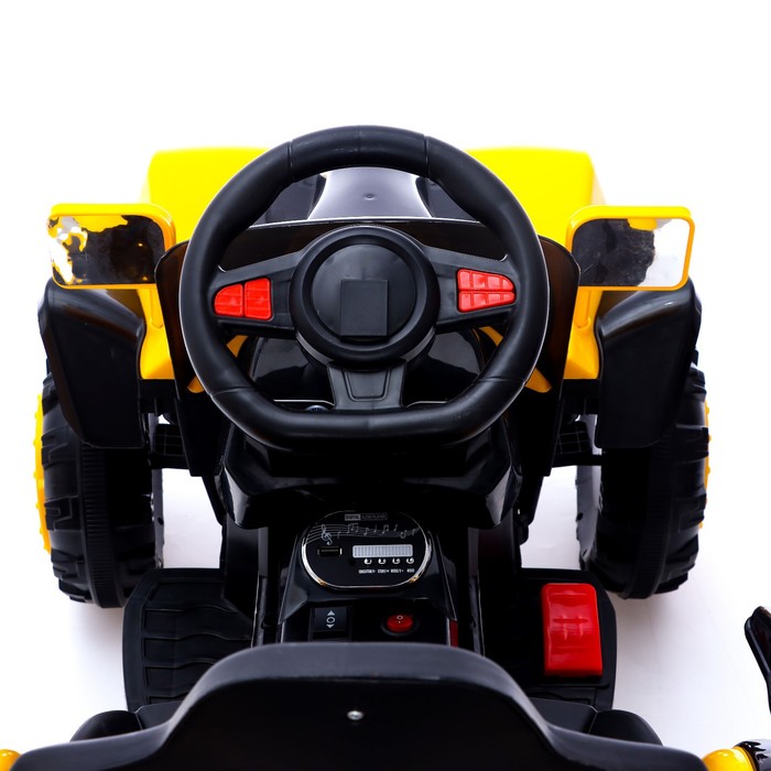 Электромобиль "Квадроцикл", радиоуправление, 2 мотора, цвет желтый
