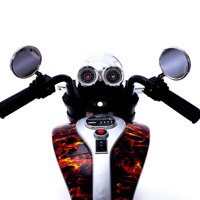 Электромотоцикл "Чоппер", 2 мотора, цвет пламя глянец