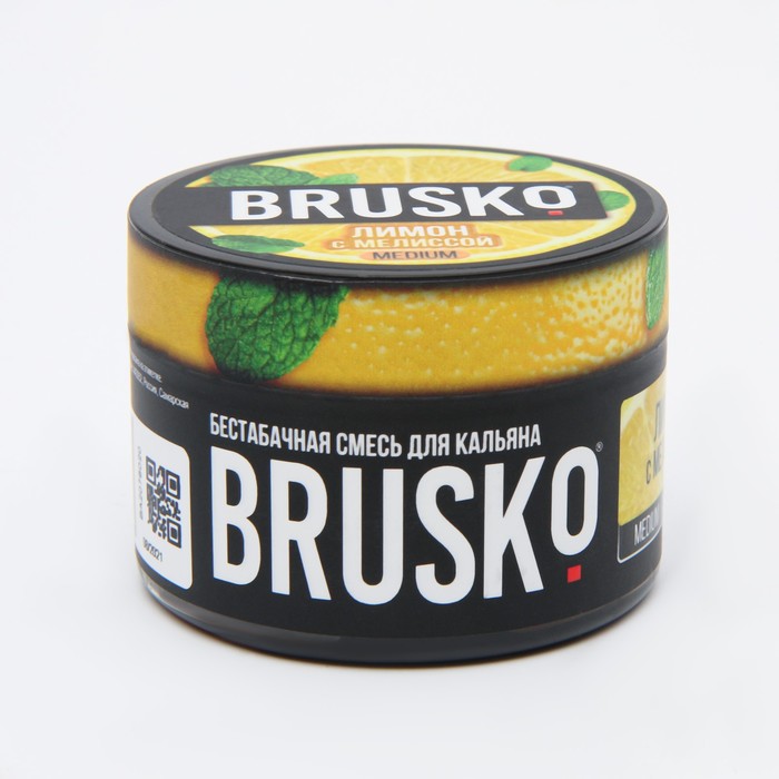 

Бестабачная никотиновая смесь для кальяна Brusko "Лимон с мелиссой", 50 г, medium
