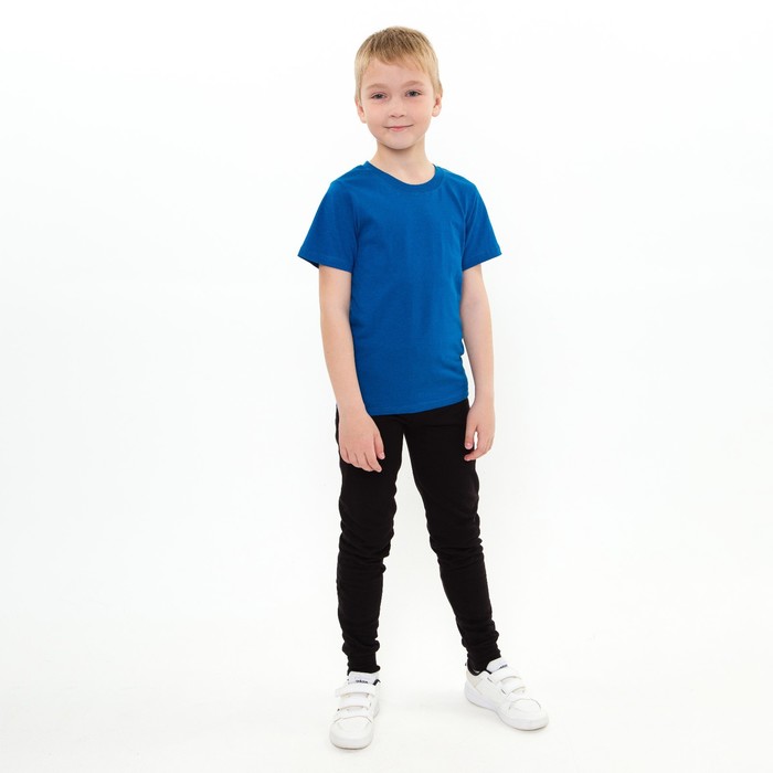фото Брюки для мальчика, цвет темно-синий, рост 122-128 рид