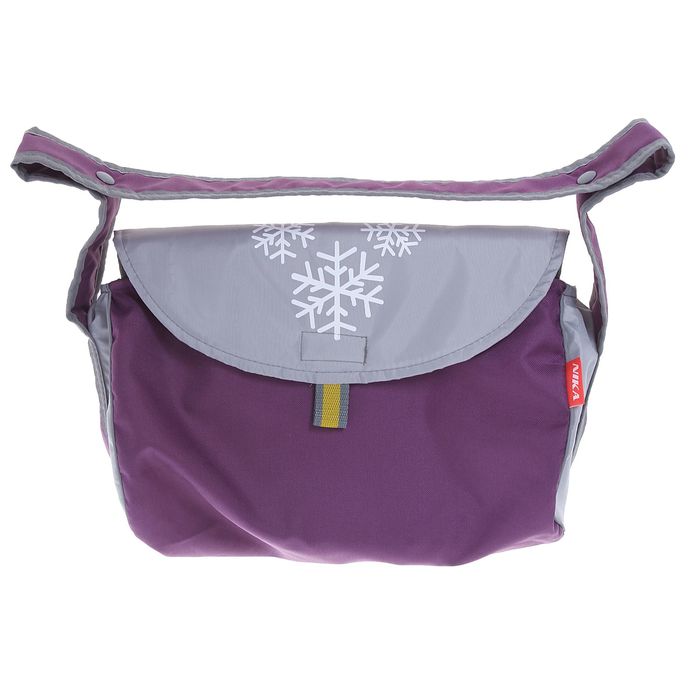 Санки-коляска "Ника Детям 4", с колёсами, цвет баклажан