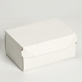 Коробка для десерта, белая, 600 мл, 15 х 10 х 7 см Ош