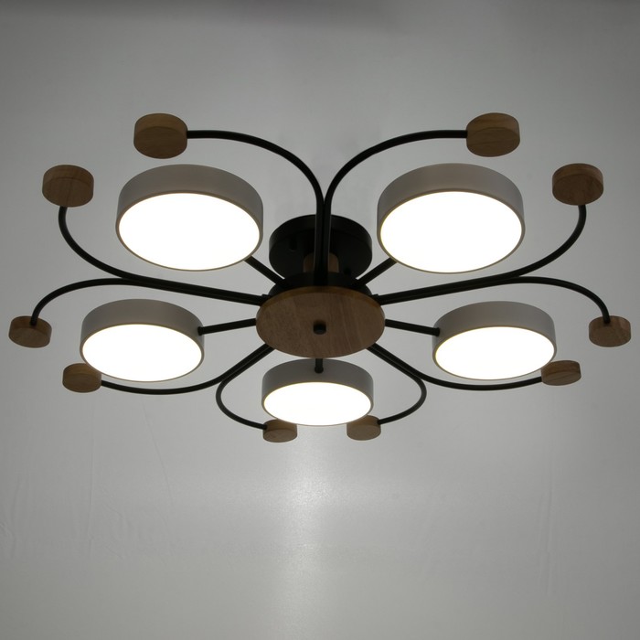 

Люстра 1314/5WT LED 120Вт 3000-6000К белый 90х90х15 см BayerLux