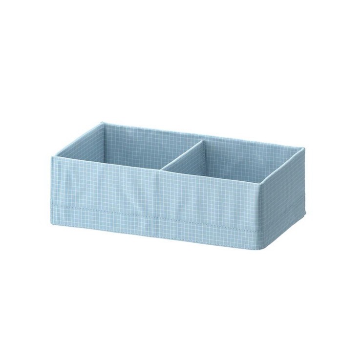 фото Ящик с отделениями стук, цвет сине-серый, 20x34x10 см ikea