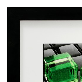 

Картина "Зелёный куб" 35х35(39х39) см