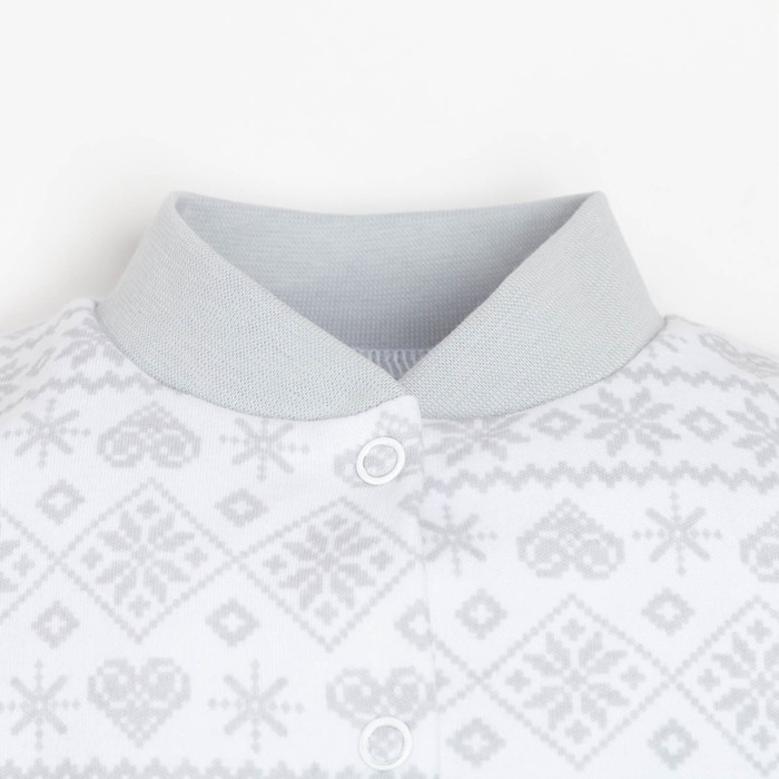 фото Комбинезон крошка я "снежинка", рост 62-68 см, белый