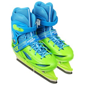 

Коньки для фитнеса BlackAqua АS-405, размер 34-37, цвет зелёный/синий