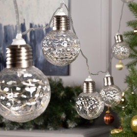 

НИТЬ ROSA. 3 м, с насад. “Лампочки шары” 5 см, IP20, Н.С. LED-80-12V, 8 режимов, Т/БЕЛЫЙ 6929