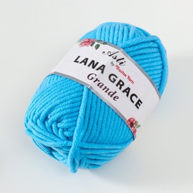 

Пряжа "Lana Grace Grande" 25% шерсть мериноса, 75% акрил 65м/100гр (0300, светло-голубой)