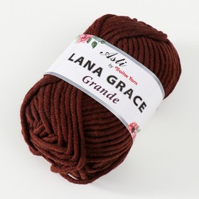 

Пряжа "Lana Grace Grande" 25% шерсть мериноса, 75% акрил 65м/100гр (0412, шоколад)