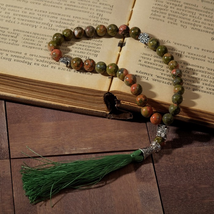 

Чётки православные шар №8 "Яшма", 30 бусин