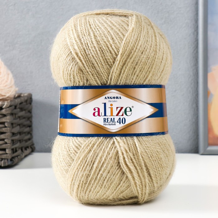 

Пряжа "Angora real 40" 60% акрил, 40% шерсть 480м/100гр (300)