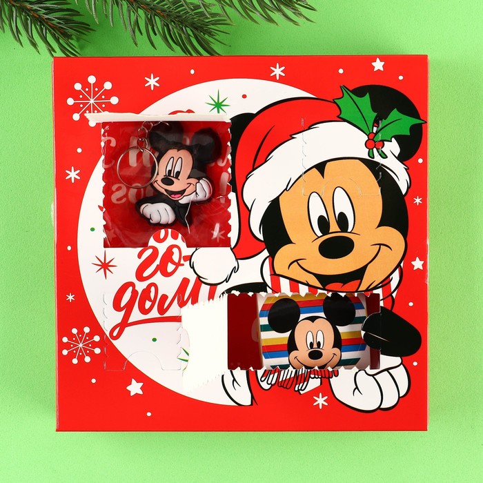 Подарочная коробка адвент С Новым Годом, Микки Маус МИКС наклейка интерьерная с новым годом микки маус