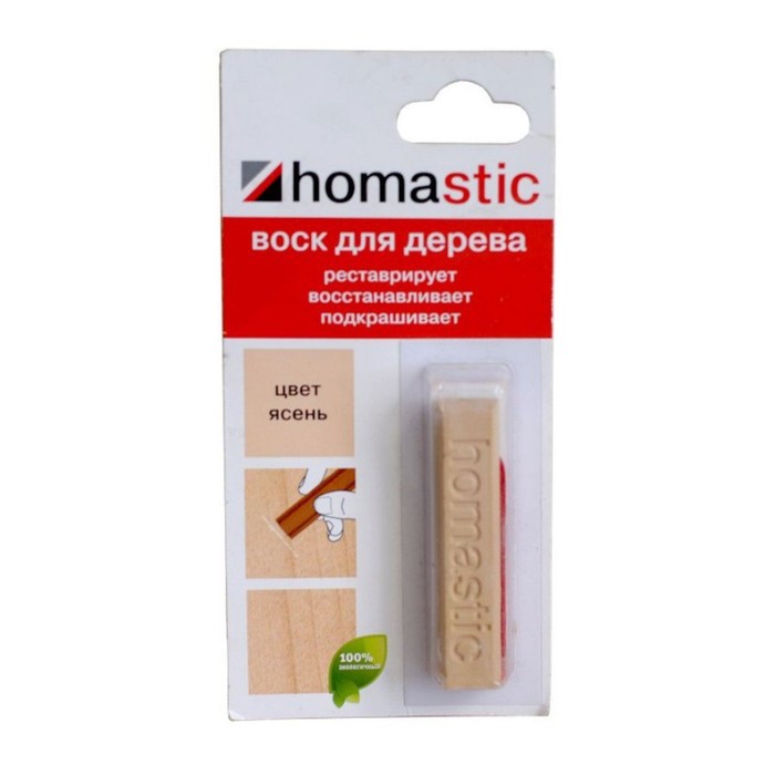 

Воск Homastic для восстановления паркета и ламината, 30г, Ясень