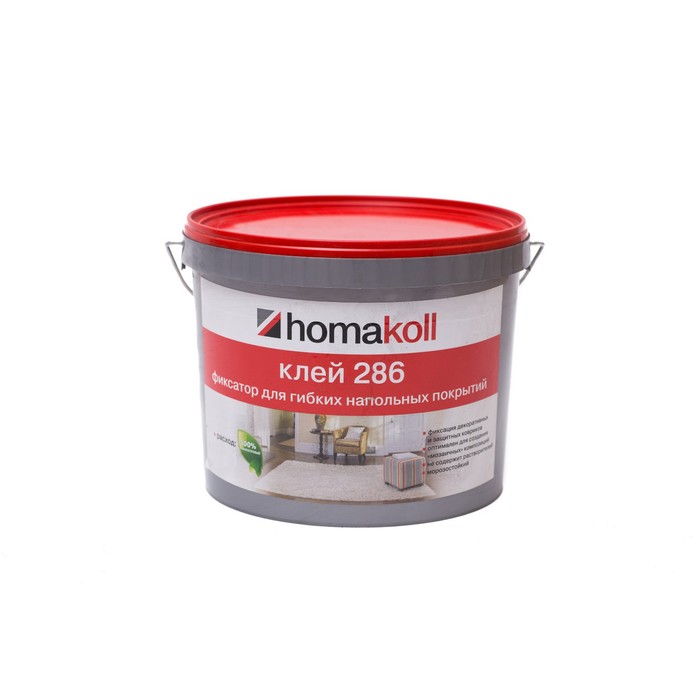 

Фиксация Homakoll 286 для гибких напольных покрытий, 150-200 г/м, 3 кг