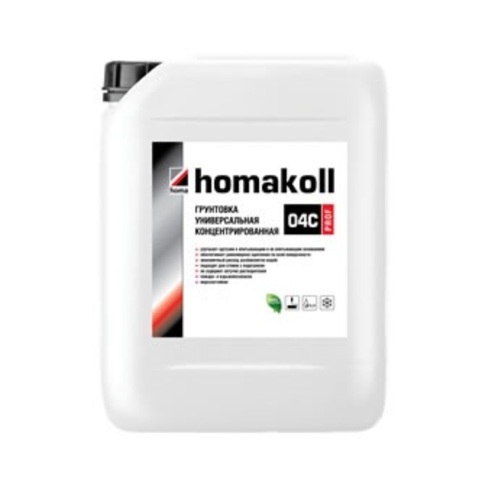 

Грунтовка Homakoll 04C Prof универсальная концентрированная, 1 л на 25-40 м2 (1:3), 5л,