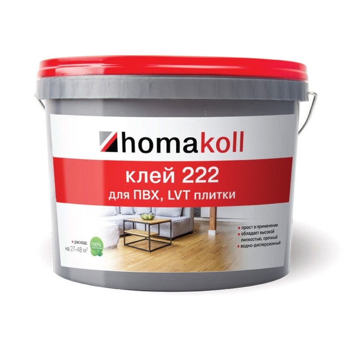 Клей Homakoll 222 3,5 кг для ПВХ и LVT плитки