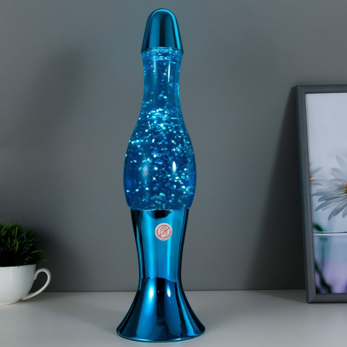 Лава лампа "Капля" синяя