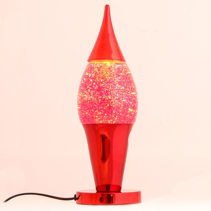 Лава лампа "Капелька" красная