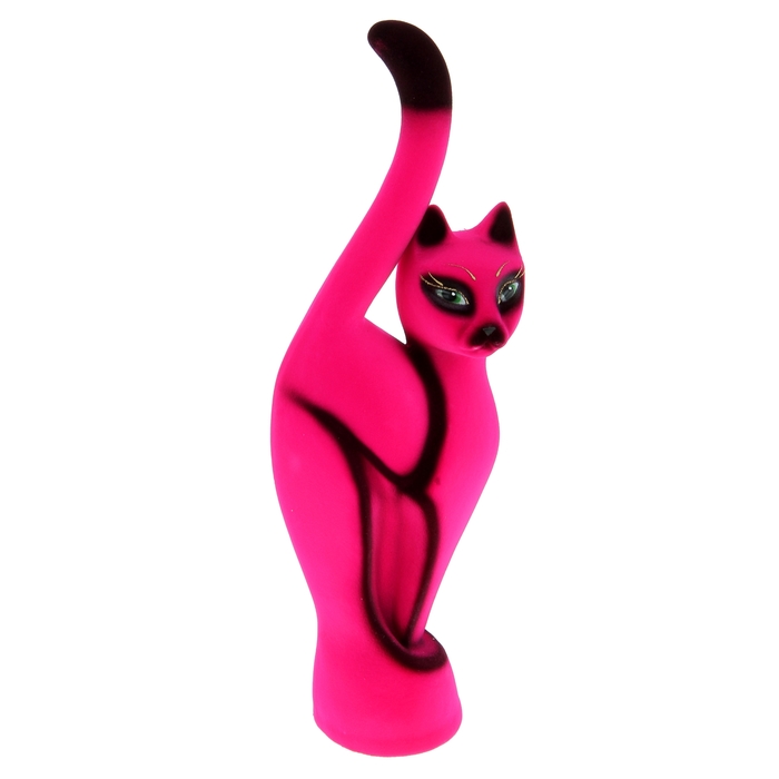 Копилка "Люся" флок, малиновая