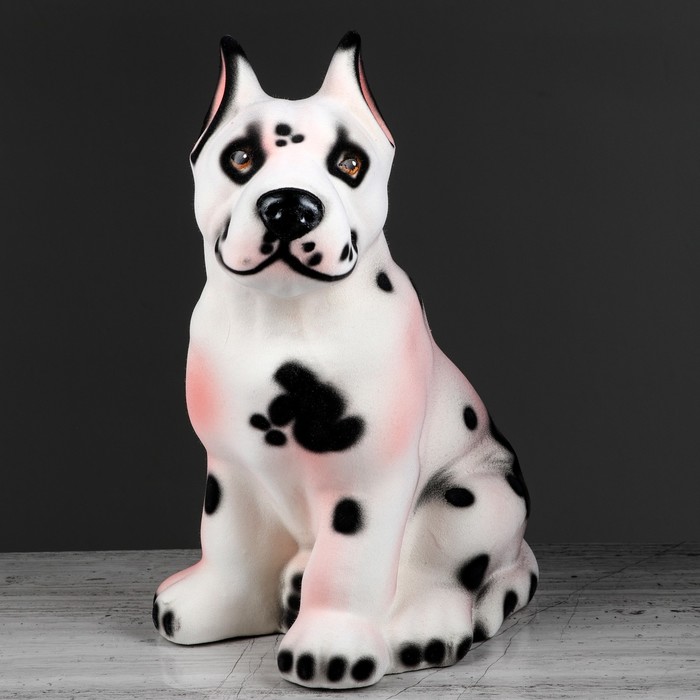 Копилка "Дог" флок, белая