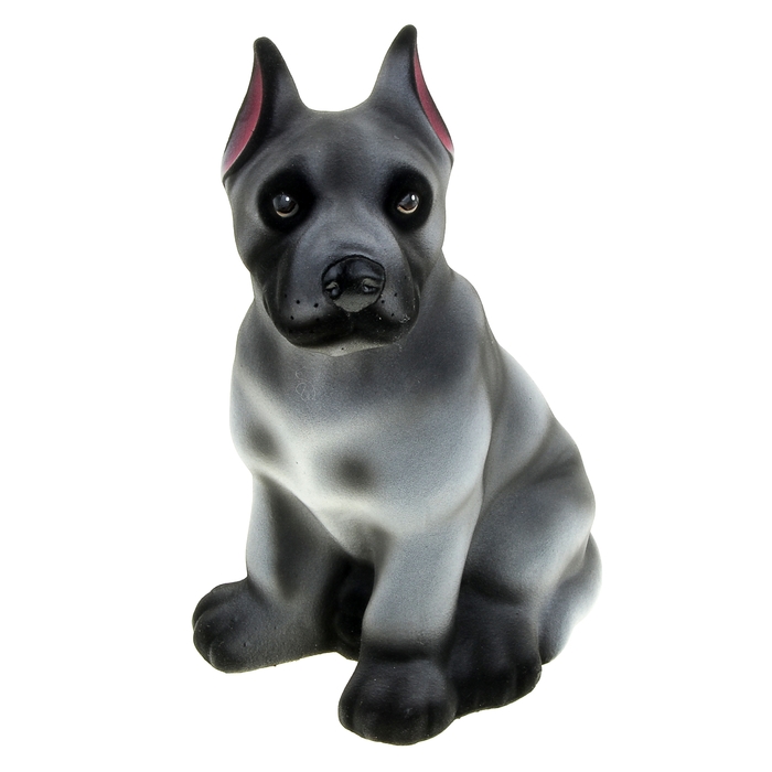 Копилка "Дог" флок, серая