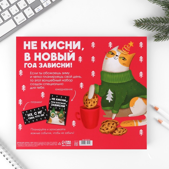 

Набор «Новый кот к нам мчится»: ежедневник А5, 80 листов и планинг 50 листов