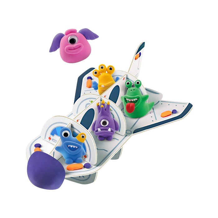 Набор легкого пластилина с 3Д конструктором «КосмоМО» 7559890