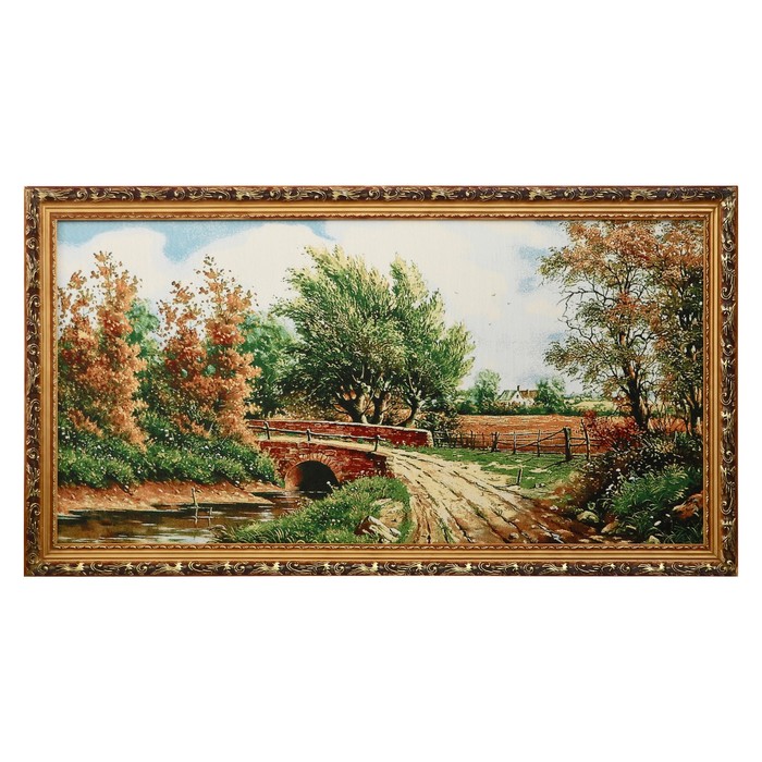 M025-50х100 Картина из гобелена "Каменный мост"(57х107)
