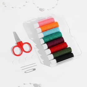Набор для шитья, в пластиковой коробке, цвет разноцветный Ош