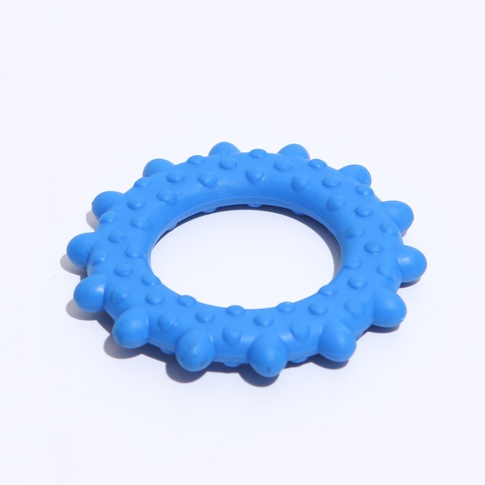 фото Игрушка жевательная "кольцо с шипами", tpr, 8 см, микс цветов