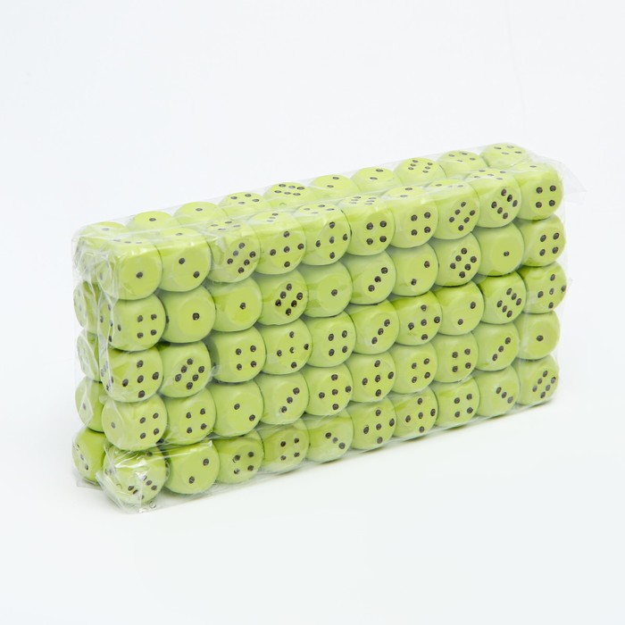 

Кубик игральный 1.5х1.5х1.5 см, цветной, светло-зеленые,