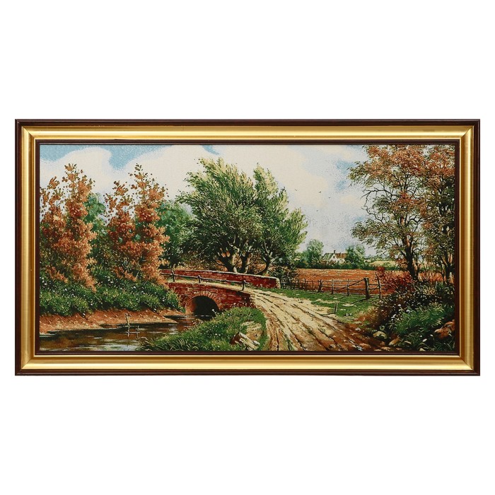 M025-40х80 Картина из гобелена "Каменный мост"(48х87)