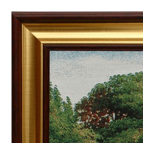 

S090-40х80 Картина из гобелена "Церковь на пригорке" (47х87)