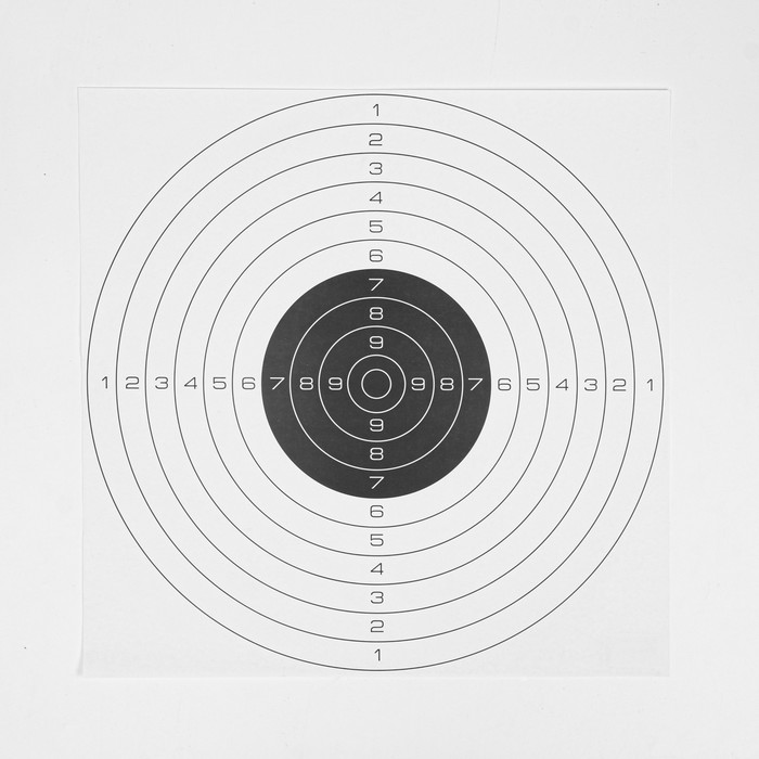 мишень для пристрелки ружей 4 спортивная м4с Мишень Remington №4 спортивная, черная, 50 х 50 см