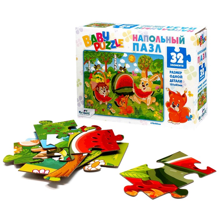 

Пазл напольный «Арбуз», 32 элемента