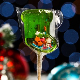 

Леденец на палочке 3D «Новогодний сапог», яблоко, 30 г