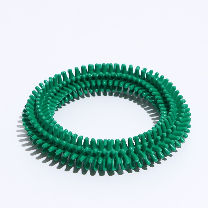 Игрушка Кольцо с шипами №6, 15,5 см, зелёная игрушка кольцо с шипами 2 6 8 см зелёная