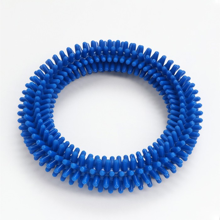 фото Игрушка "кольцо с шипами №6", 15,5 см, синяя зооник