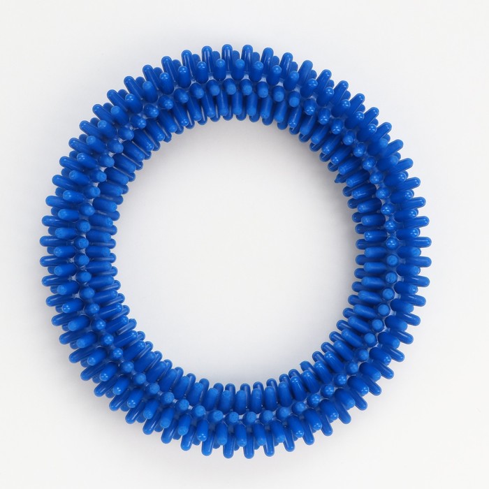 фото Игрушка "кольцо с шипами №6", 15,5 см, синяя зооник