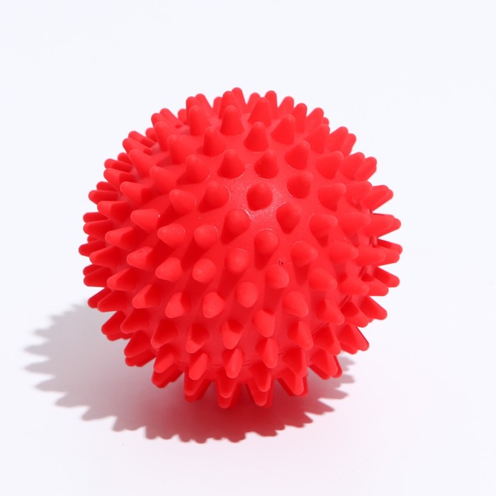 фото Игрушка "мяч массажный" №2, 7,7 см, красная зооник