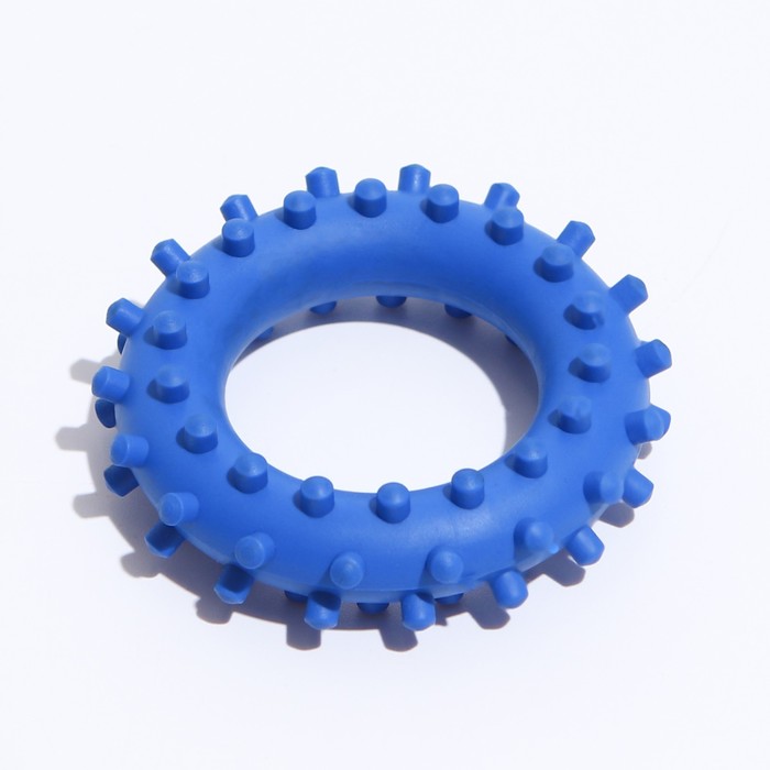 фото Игрушка "кольцо с шипами №1", 6,1 см, синяя зооник