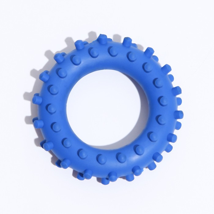фото Игрушка "кольцо с шипами №1", 5,6 см, синяя зооник