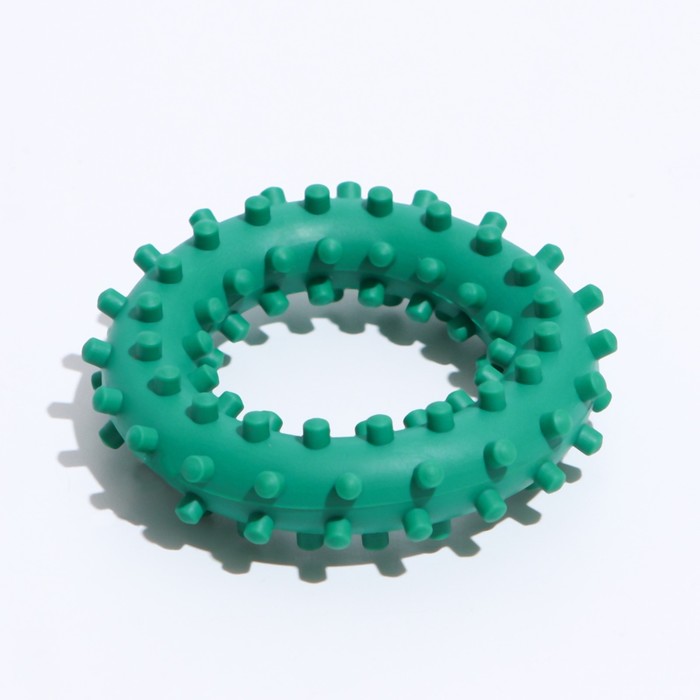 фото Игрушка "кольцо с шипами №2", 6,8 см, зелёная зооник