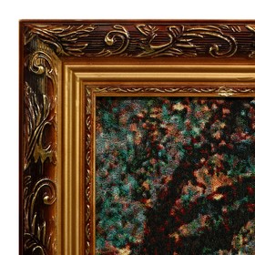 

R198-60х120 Картина из гобелена "Девушка с маской и львы" (65х125)