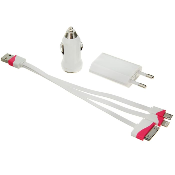 Универсальное зарядное устройство для сотовых телефонов i4/i5/MicroUSB